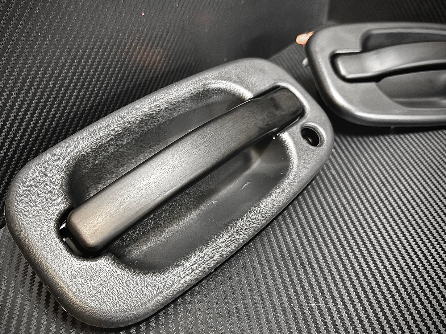 GMT800 Complete Door Handle Assembly – Black Anodized Billet Handle – Direct Replacement Upgrade