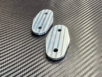 Billet Aluminum Sun Visor Delete Blank Plates for 1990-2005 Miata