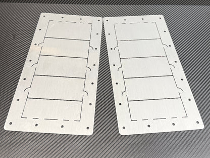 Universal Fender Vents – 6"x12" Aluminum Louvers Hood vents - PAIR