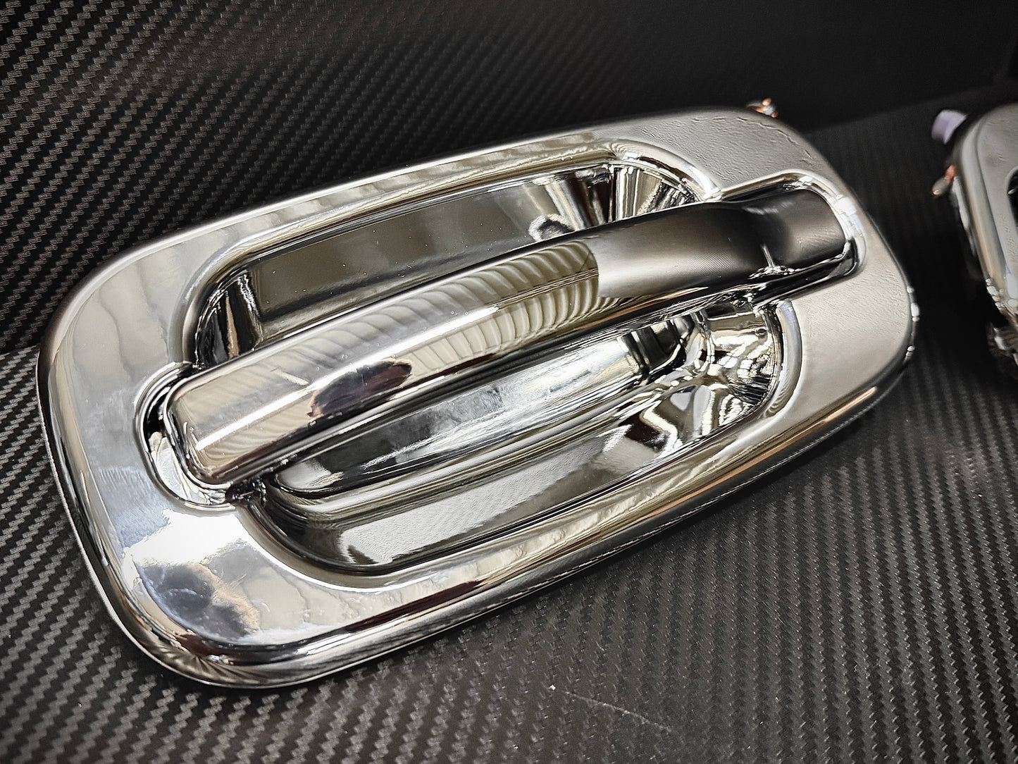 GMT800 Complete Door Handle Assembly – Chrome Billet Handle – Direct Replacement Upgrade