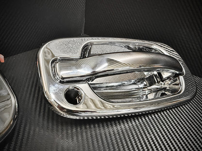 GMT800 Complete Door Handle Assembly – Chrome Billet Handle – Direct Replacement Upgrade