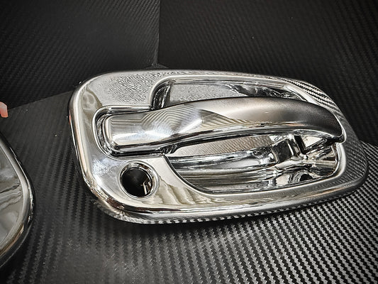 GMT800 Complete Door Handle Assembly – Chrome Billet Handle – Direct Replacement Upgrade