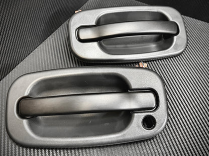 GMT800 Complete Door Handle Assembly – Black Anodized Billet Handle – Direct Replacement Upgrade
