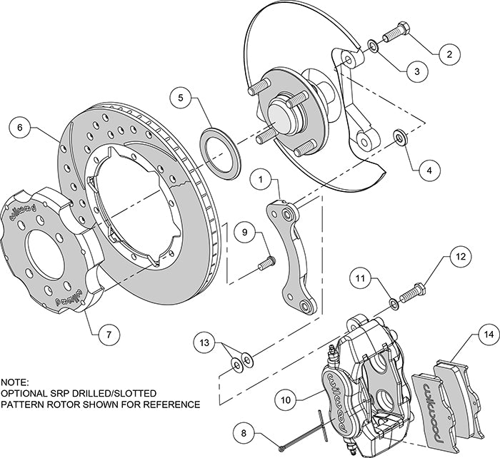 Level 4 - Wilwood Dynalite Front Big Kit (11" rotor)